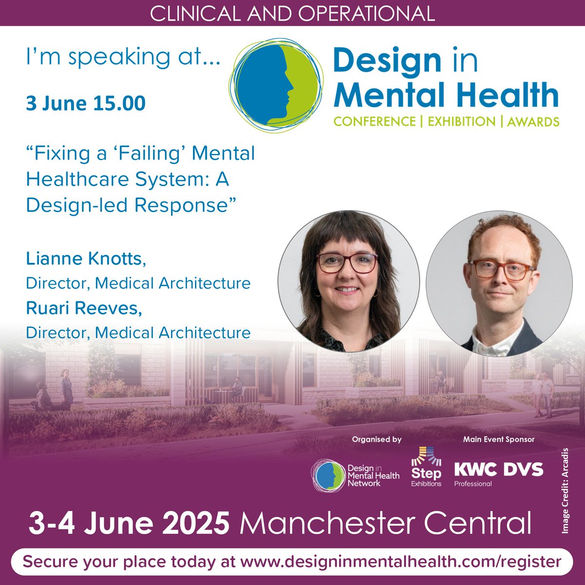 Design in Mental Health Network (@dimhn) on Twitter photo On 3rd June Lianne Knotts & Ruairi Reeves <a href="/MedicalArch/">Medical Architecture</a> will join us to discuss ways that good healthcare can support the NHS in tackling the challenges they face.
Register here designinmentalhealth.com/register/ On 3rd June Lianne Knotts & Ruairi Reeves <a href="/MedicalArch/">Medical Architecture</a> will join us to discuss ways that good healthcare can support the NHS in tackling the challenges they face.
Register here designinmentalhealth.com/register/