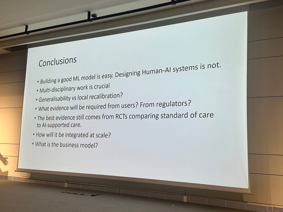 Great talk by <a href="/matkomorowski/">Matthieu Komorowski</a>  on AI Integration in IcU! <a href="/ISICEM/">ISICEM</a> #isicem25