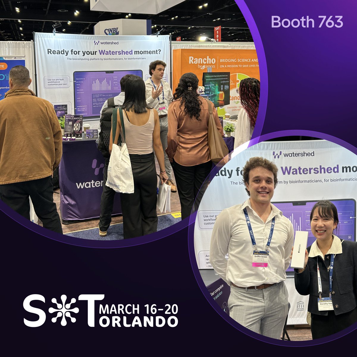 watershedbio's tweet photo. Society of Toxicology (SOT) is in full swing! Explore how to access #hpc resources and bring your team together on analyses at booth 763. 📍

Congratulations to Dorothy You on winning an Apple Watch yesterday from our gacha machine! ✨

#SOT #HPC #Watershedbio https://t.co/gRJGMJtyav