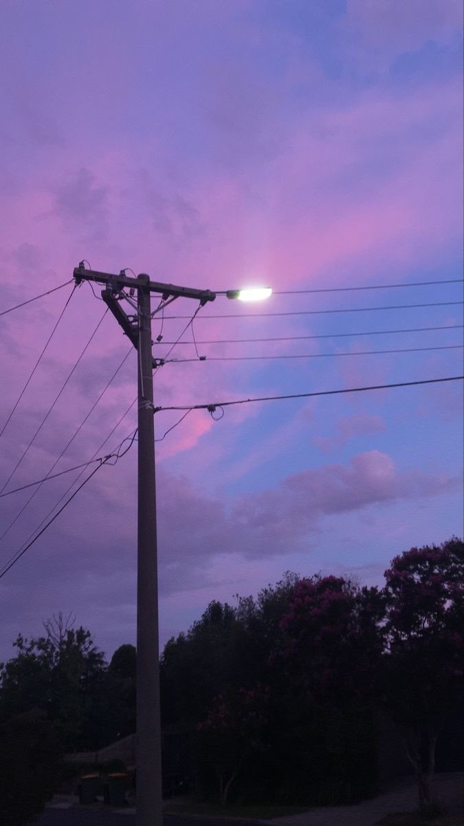 lavender sky.
