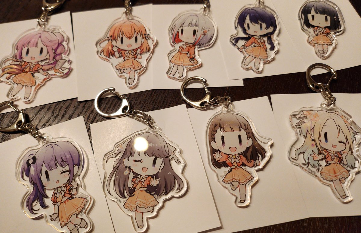 「蓮ノ空アクキーサンプル品が届きました全部とってもかわいいです! 」|赤目🦔Skeb：３件のイラスト