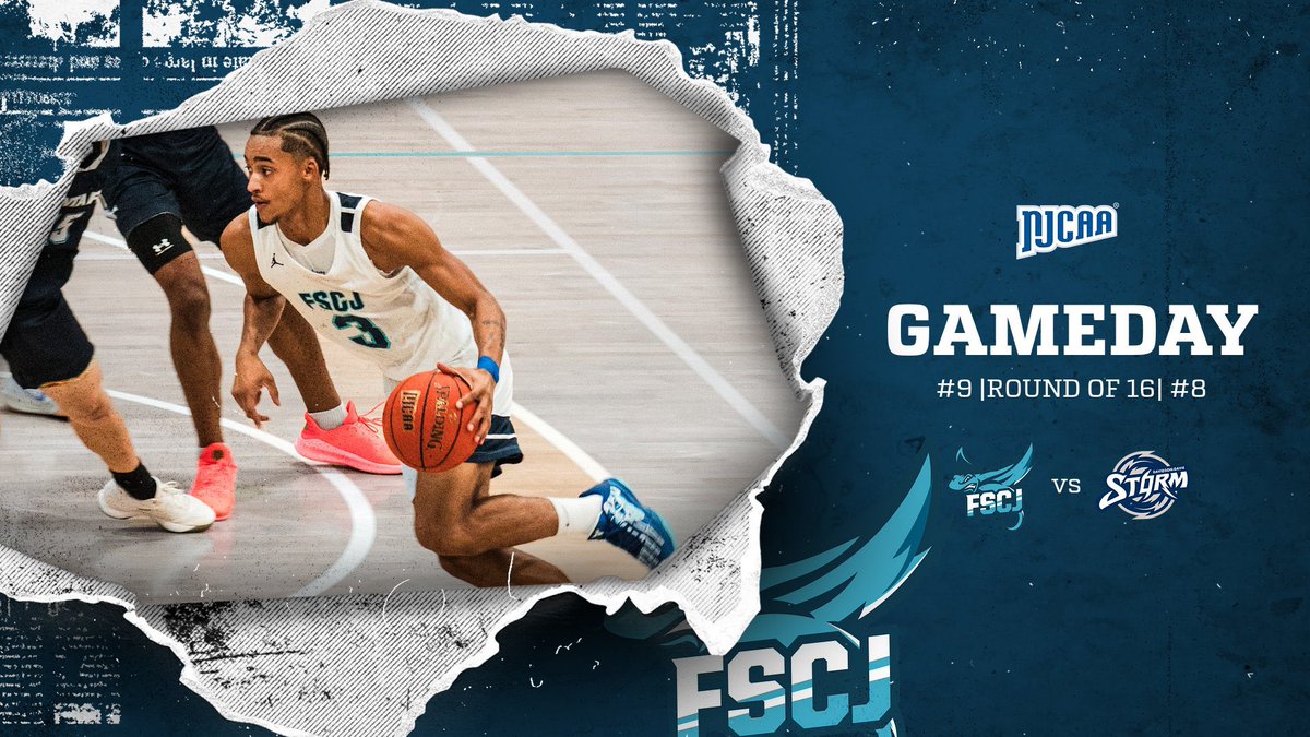 FSCJ Men’s Basketball (@fscjmbb) on Twitter photo NATIONAL TOURNAMENT GAMEDAY!
The No. 9 #FSCJHoops vs the No. 8…
🆚: <a href="/DDCCStormMBB/">Davidson-Davie CC Men's Basketball</a>
🕒: 1:00pm CST
🏟️: Mary Miller Center
📍: Danville, IL
📺: njcaa.org/network/ NATIONAL TOURNAMENT GAMEDAY!
The No. 9 #FSCJHoops vs the No. 8…
🆚: <a href="/DDCCStormMBB/">Davidson-Davie CC Men's Basketball</a>
🕒: 1:00pm CST
🏟️: Mary Miller Center
📍: Danville, IL
📺: njcaa.org/network/