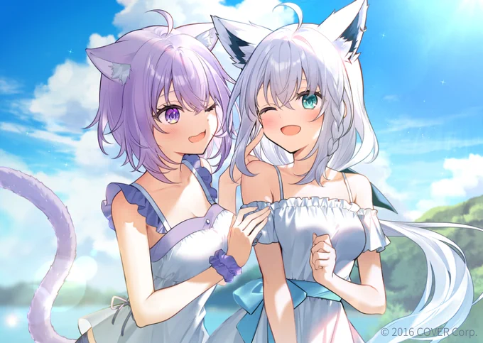 猫又おかゆさん&白上フブキさんのASMRボイスのイラストを担当させていただきました!よろしくお願いいたします 