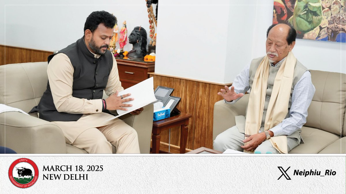 A pleasure to call on Shri Kinjarapu Ram Mohan Naidu Ji, <a href="/RamMNK/">Ram Mohan Naidu Kinjarapu</a>, Union Minister for Civil Aviation. We had a productive discussion on enhancing the aviation sector and fostering future growth in the State.
