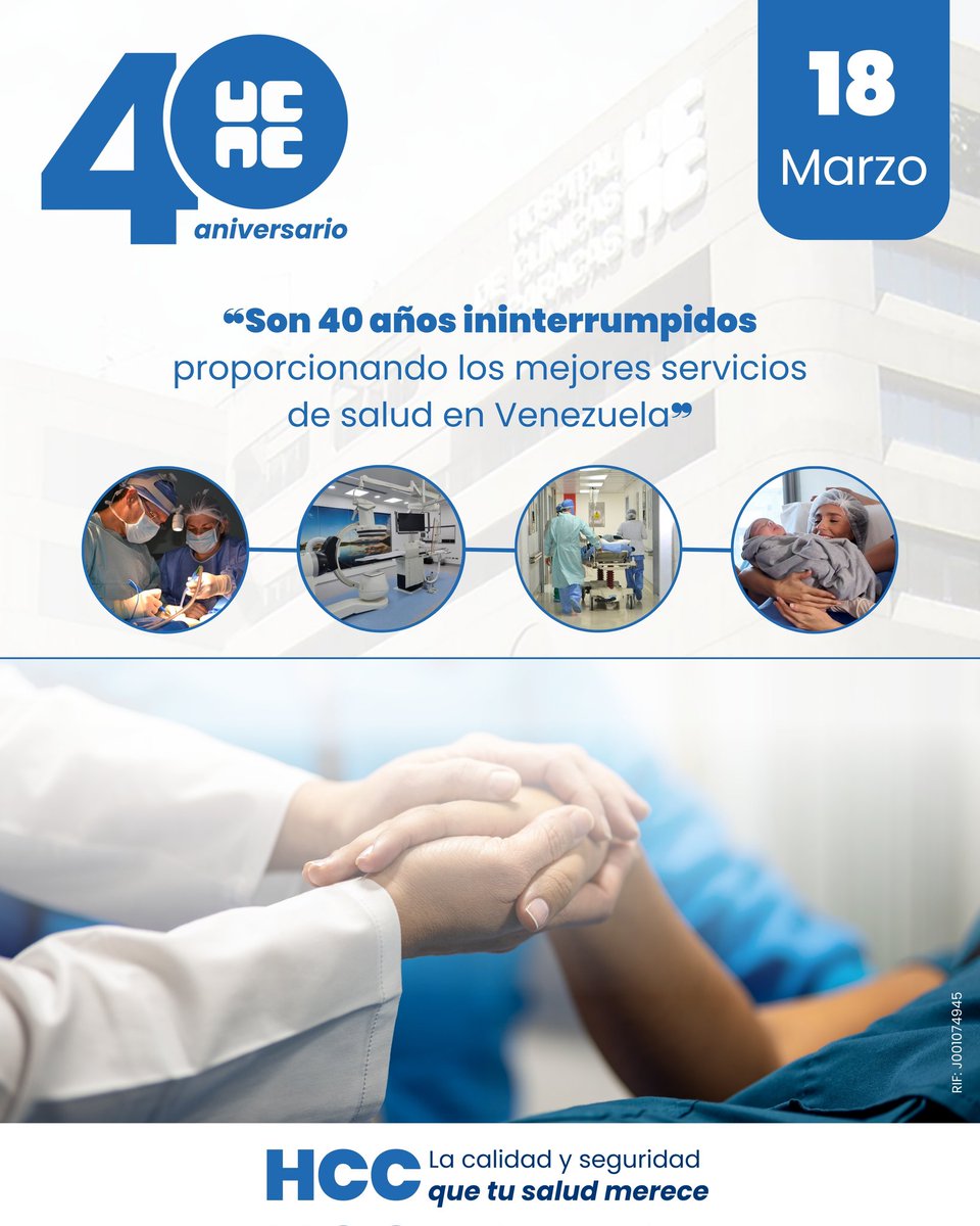 ¡Llegó el gran día! Hoy, 18 de marzo, celebramos nuestro 40° Aniversario.

4 décadas de arduo trabajo y sobretodo muchas experiencias satisfactorias llevando salud de calidad y bienestar a los hogares venezolanos y también fuera de nuestras fronteras.

Esto es gracias a ustedes.
