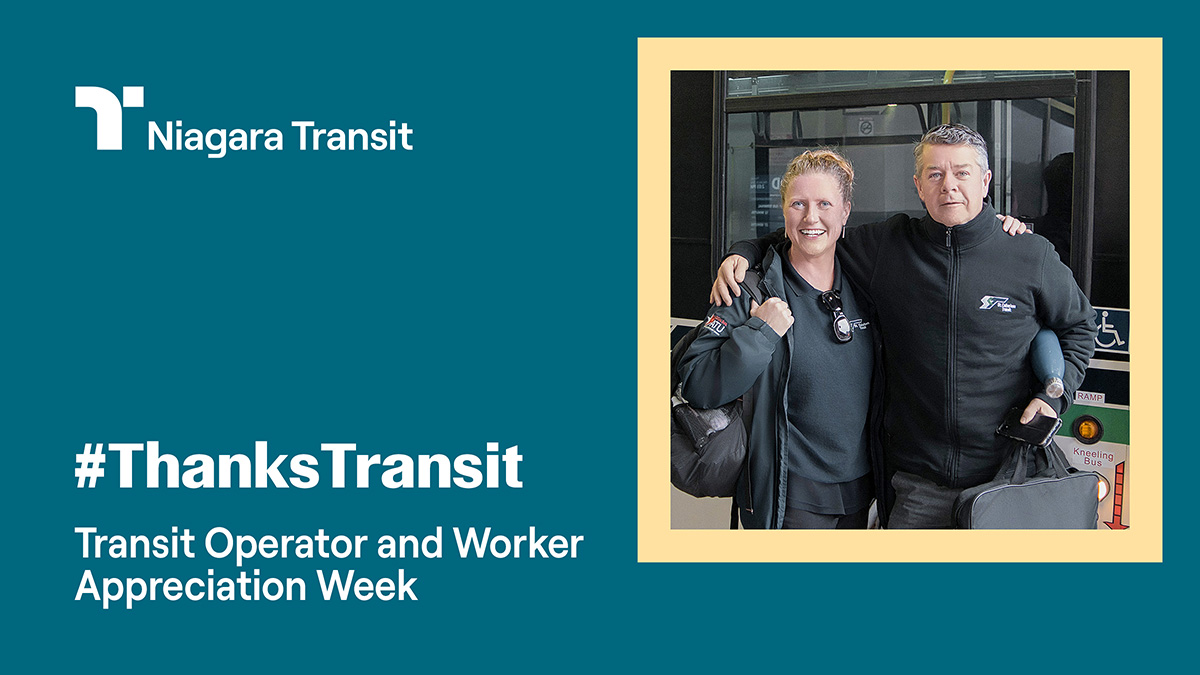 Today is Transit Operator and Worker Appreciation Day! Every person who helps move Niagara deserves recognition for their dedication. From the operators behind the wheel to dispatchers coordinating routes, customer service representatives answering your questions, and everyone in