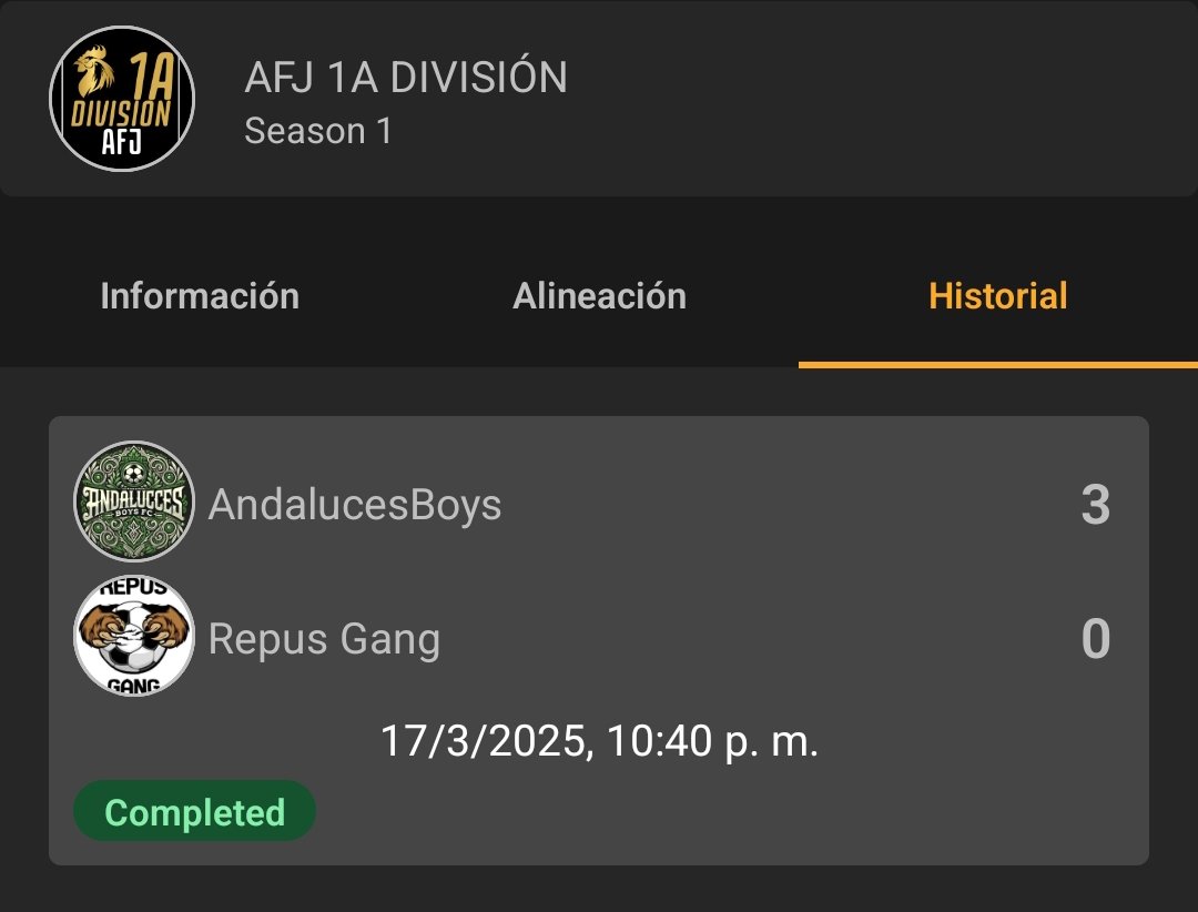 Luismi16simo (@luismims19) on Twitter photo Victoria importante para seguir sumando y creciendo como equipo ๐ช๐ผ +3 y porterรญa a 0 ๐ณ๐ฌ <a href="/andalucesboys/">AndalucesBoys FC</a> <a href="/AFJLeague/">AFJ League ๐ฎ</a>
Hoy a por mรกs!!! Victoria importante para seguir sumando y creciendo como equipo ๐ช๐ผ +3 y porterรญa a 0 ๐ณ๐ฌ <a href="/andalucesboys/">AndalucesBoys FC</a> <a href="/AFJLeague/">AFJ League ๐ฎ</a>
Hoy a por mรกs!!!