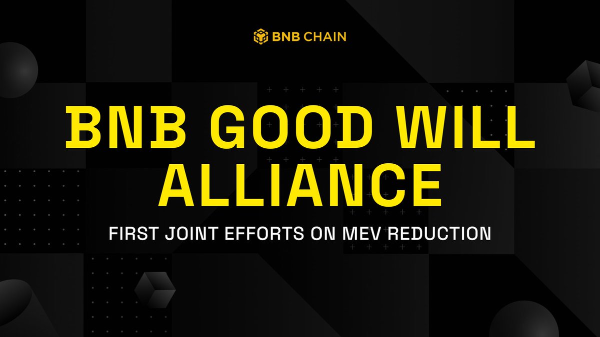 🥦 We are honored to join the BNB Benevolence Alliance by partnering with  @48Club_Official to create a custom RPC service. This alliance helps users  avoid MEV attacks when trading on the BSC
