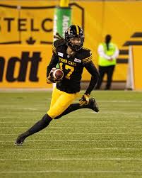 Shemar Bridges had a tremendous 1st year with Hamilton. He set a team record for most receptions as a rookie (83) and was the East nominee for most outstanding rookie. The future is bright for #17.
#Ticats 

                REC    YARDS    TD 
2024       83        933         4