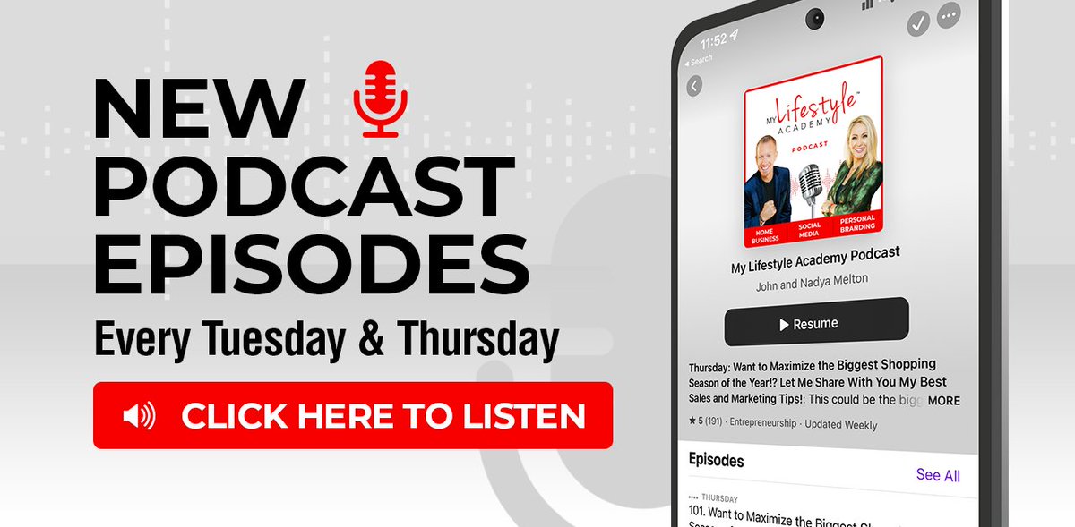 NEW Podcast Ep 🎙️ Wanna know the ONLY thing that matters for Social Media Success? 💥 Find out here!
mylifestyleacademy.com/newpodcast