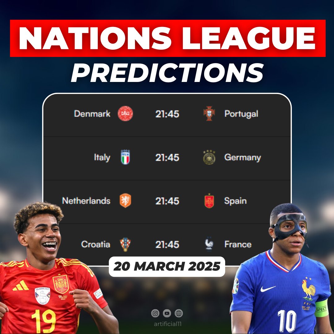 artificial_elev's tweet photo. 🎯 Today's Nations League Prediction: Mix &amp; Match for a Low-Risk Parlay

#sportsbetting #soccerpredictions #gambling #viral #nationsleague https://t.co/GWECi9Jn0y
