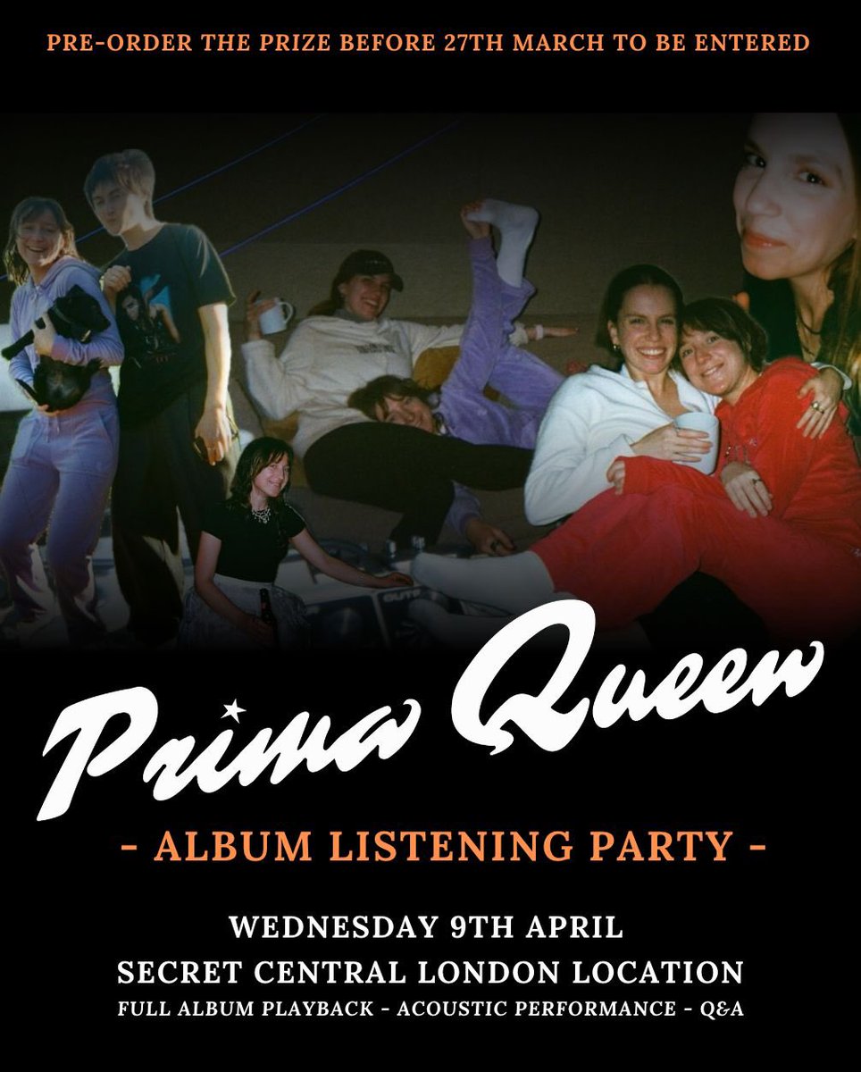 listen up! we’re having a listening party and you might be invited*

*if you pre order our album before 28th march 

prima-queen.com