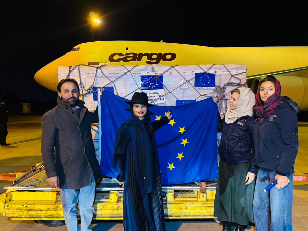 🚨 Update: The humanitarian aid bridge's first flight of 2025 carrying over  of critical medical supplies landed in Kabul tonight.
Together with our humanitarian partners &amp; <a href="/eu_echo/">EU Civil Protection & Humanitarian Aid 🇪🇺</a> funding, we’re committed to supporting those in need in Afghanistan. #AfghanistanRelief