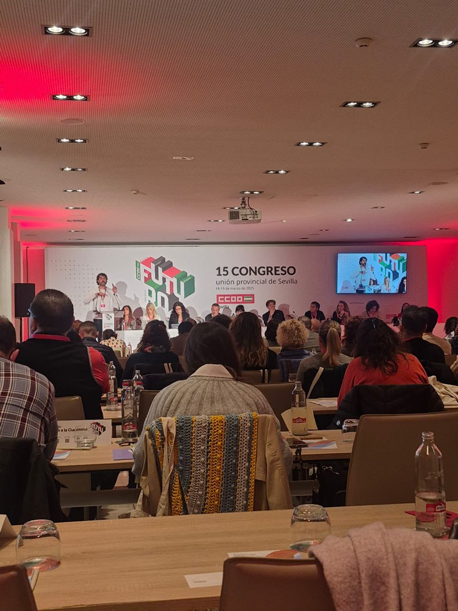 🔊Comenzamos! 
15 Congreso de #CCOO Sevilla