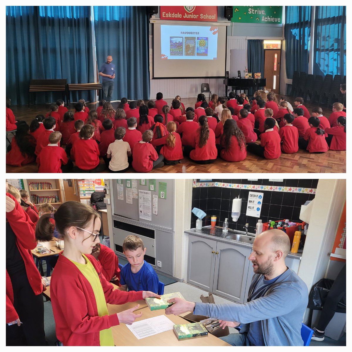 Eskdale School (@eskdalejunior) on Twitter photo Make Time to Read Month continued today <a href="/EskdaleJunior/">Eskdale School</a> as we welcomed author of Sky Thieves Dan Walker to talk to pupils, sharing what it's like to be an author and sign copies of his new book 'The Light Hunters!' Fantastic! Make Time to Read Month continued today <a href="/EskdaleJunior/">Eskdale School</a> as we welcomed author of Sky Thieves Dan Walker to talk to pupils, sharing what it's like to be an author and sign copies of his new book 'The Light Hunters!' Fantastic!