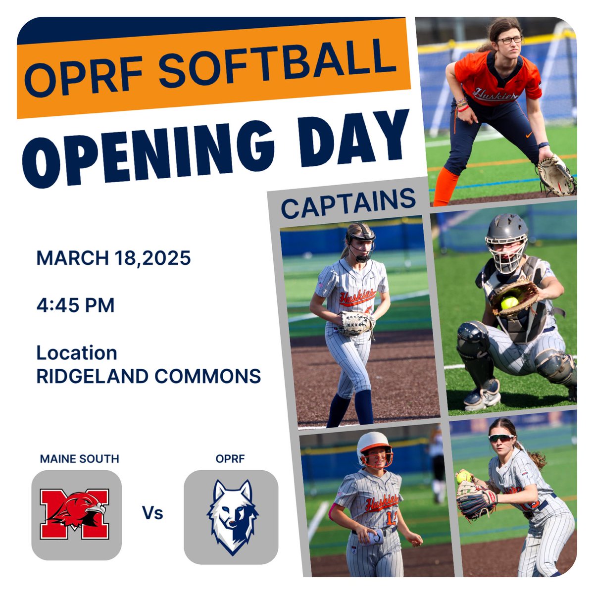 Opening Day, high in the upper 60s, sun maybe out 🙏