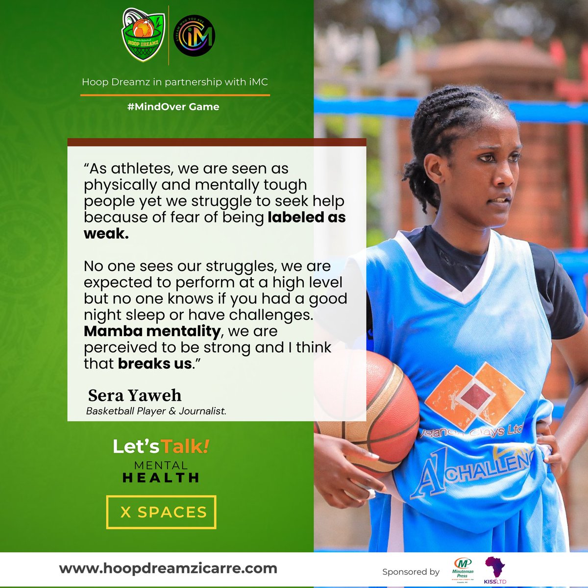 A reminder that athletes are humans, they too have struggles🤦

Breaking Mental Health Stigma🎙️#MindOverGame X-Spaces

#HoopDreamz #iCARRe