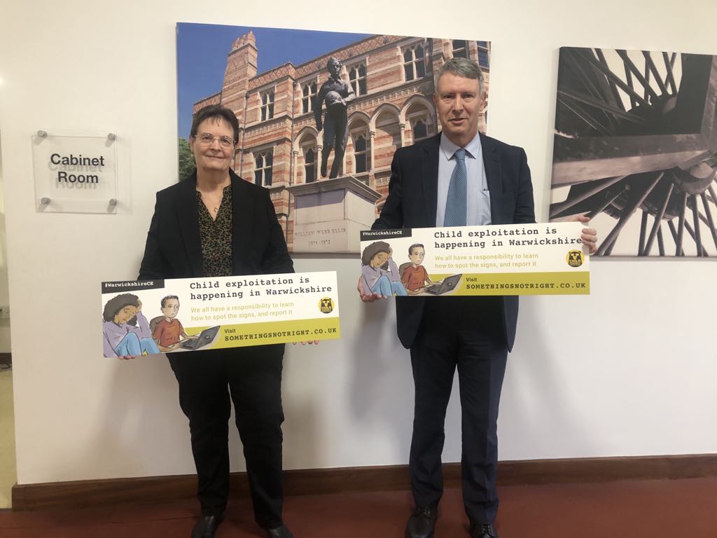 🖐️Could you make a pledge to learn how to recognise the signs of Child Exploitation?

Cllr Sue Markham, WCC Portfolio Holder for Children &amp; Families and Cllr Andy Crump, WCC Portfolio Holder for Community Safety show their support.

Visit somethingsnotright.co.uk

#CEADay25