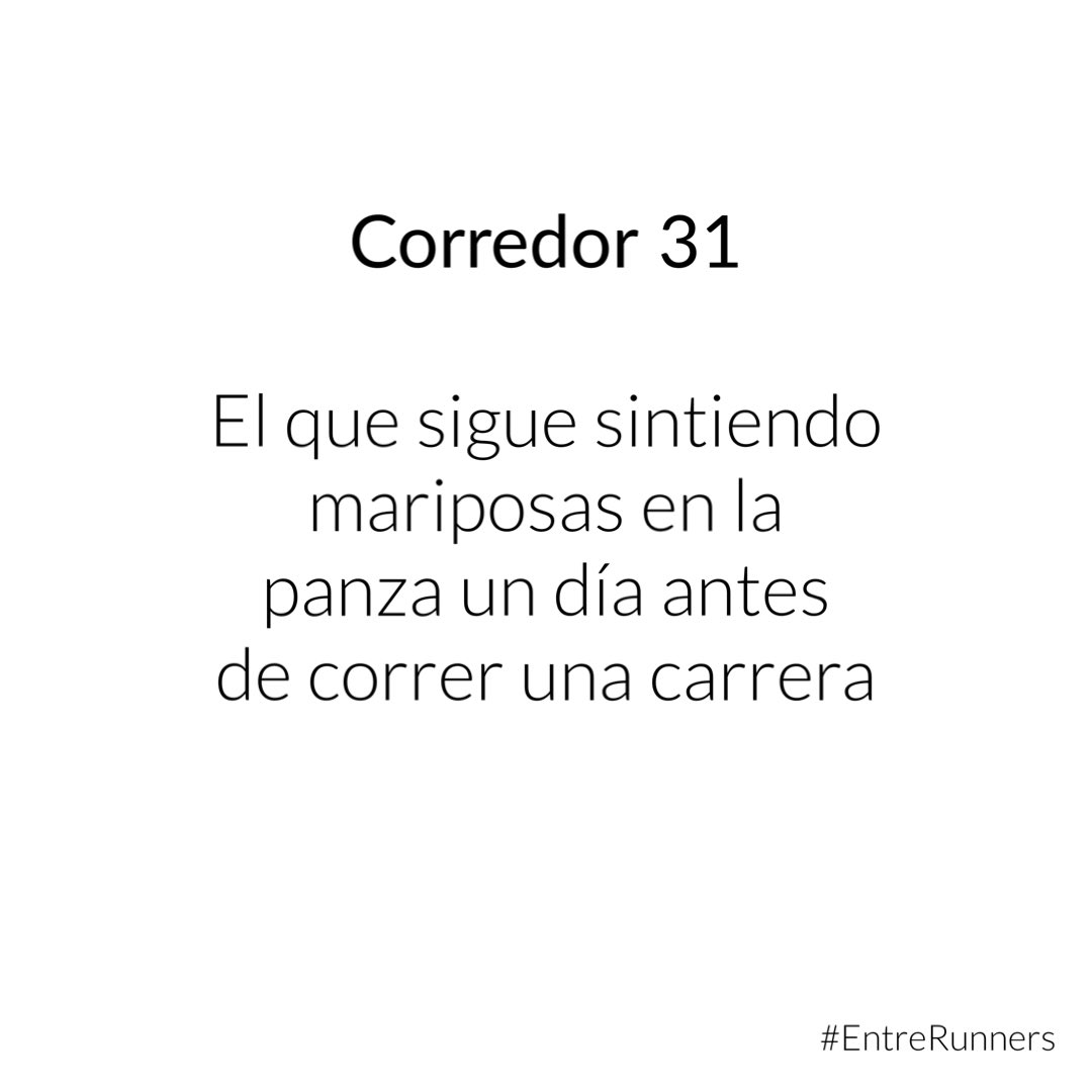 Que nunca se nos acabe esta sensación de mariposas en la panza previo a una carrera. 😀 #EntreRunners #Corredor #Correr #Run #Runner