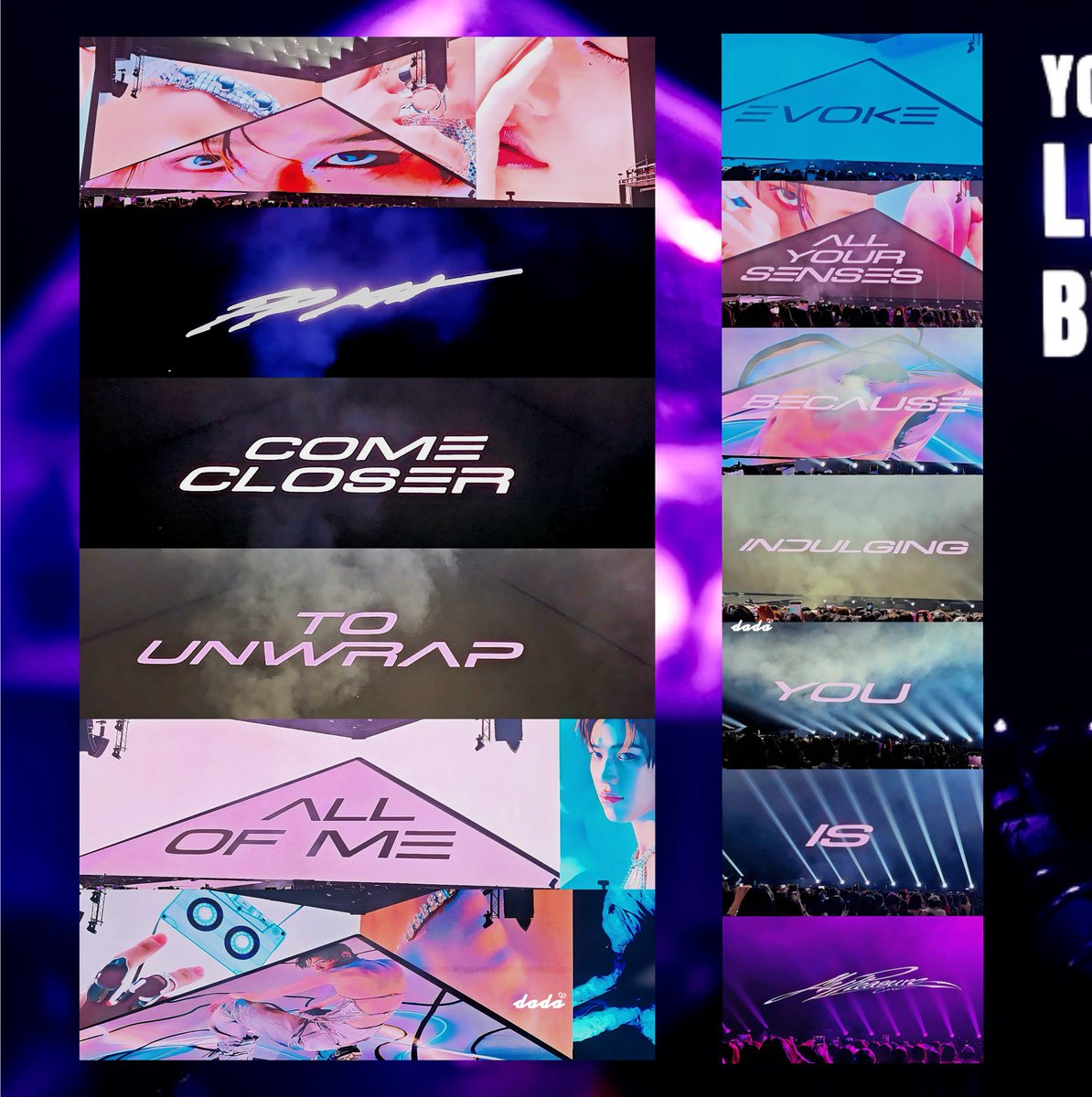 PROLOGUE OF MY PLEASURE 

MY PLEASURE演唱会开场白：

🟣PP KRIT🟣

“COME CLOSER
TO UNWRAP
ALL OF ME

EVOKE
ALL YOUR SENSES

BECAUSE
INDULGING
YOU
IS
MY PLEASURE.”

“靠近些，
拆开我的全部。

唤醒你所有的感官。

因为取悦你，
是我的欢愉所在。”

#ppkrit
#mypleasure