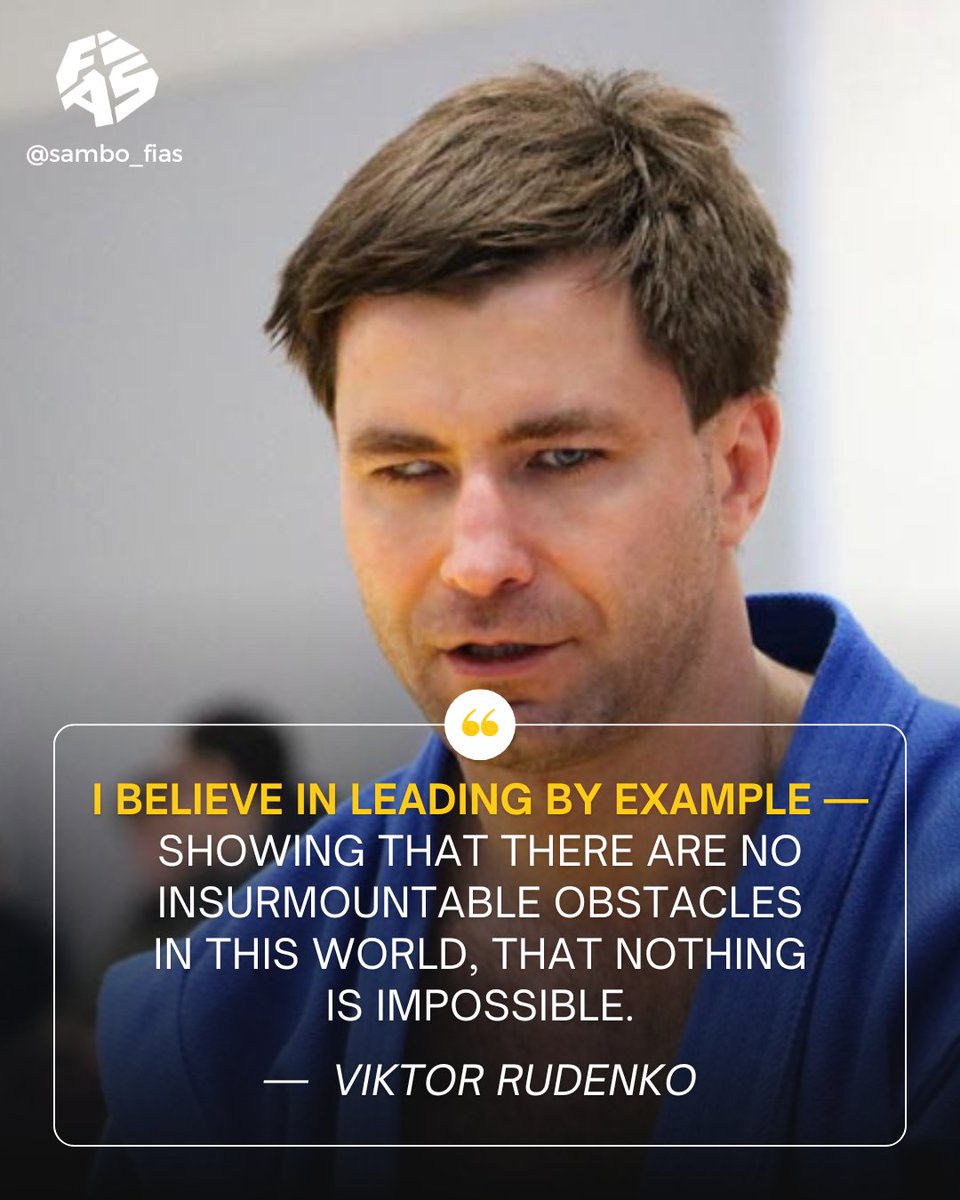 SAMBOFIAS's tweet photo. #SAMBOmotivation from Viktor RUDENKO ๐ฅ
World SAMBO Champion for the Blind (up to 79 kg) Viktor Rudenko doesnโt just win โ he inspires. Here are some powerful quotes from his interview with FIAS website.
If this doesnโt motivate you to train, what will? ๐ช๐ฏ
#SAMBO #NoLimits https://t.co/h9ZWNFbaZy