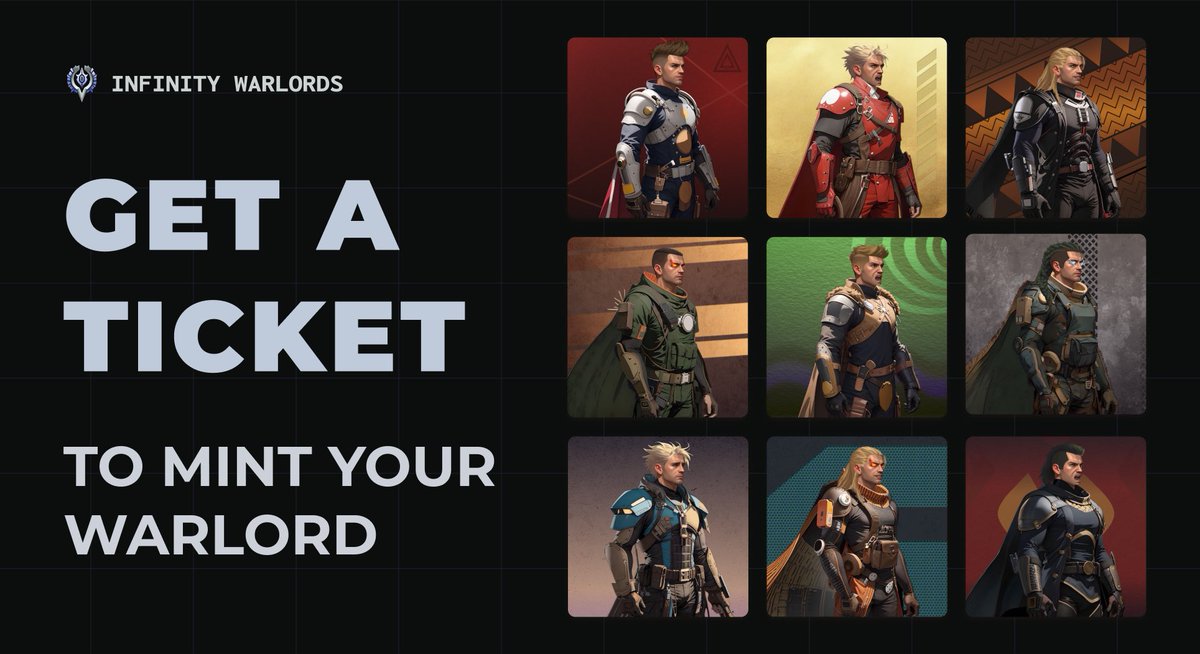 MORE REWARDS

Have you ever created your own NFT? Now’s your chance to make your own unique character and mint it!

Win a Mint Ticket and unlock new possibilities in Warlords Metaverse.

Create your hero today: infinitywarlords.com
