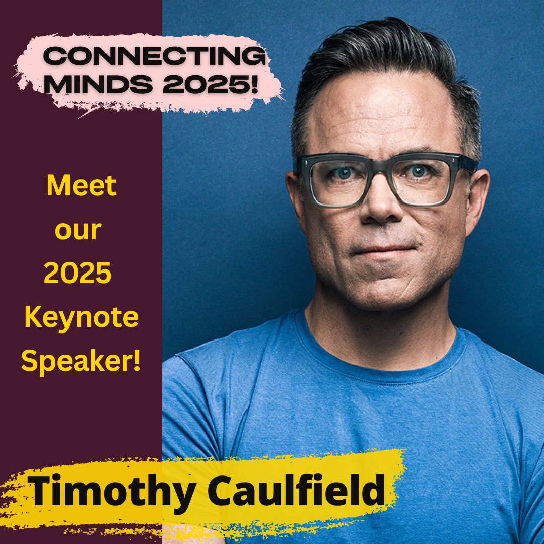 ConnectingMinds's tweet photo. 🎓 Exciting Announcement: Keynote Speaker Reveal!!
We are thrilled to announce that renowned health science expert and bestselling author Timothy Caulfield will be our keynote speaker at Connecting Minds 2025! Register now to secure your spot!!#ConnectingMinds2025 #KeynoteSpeaker https://t.co/Q71HCewUhI