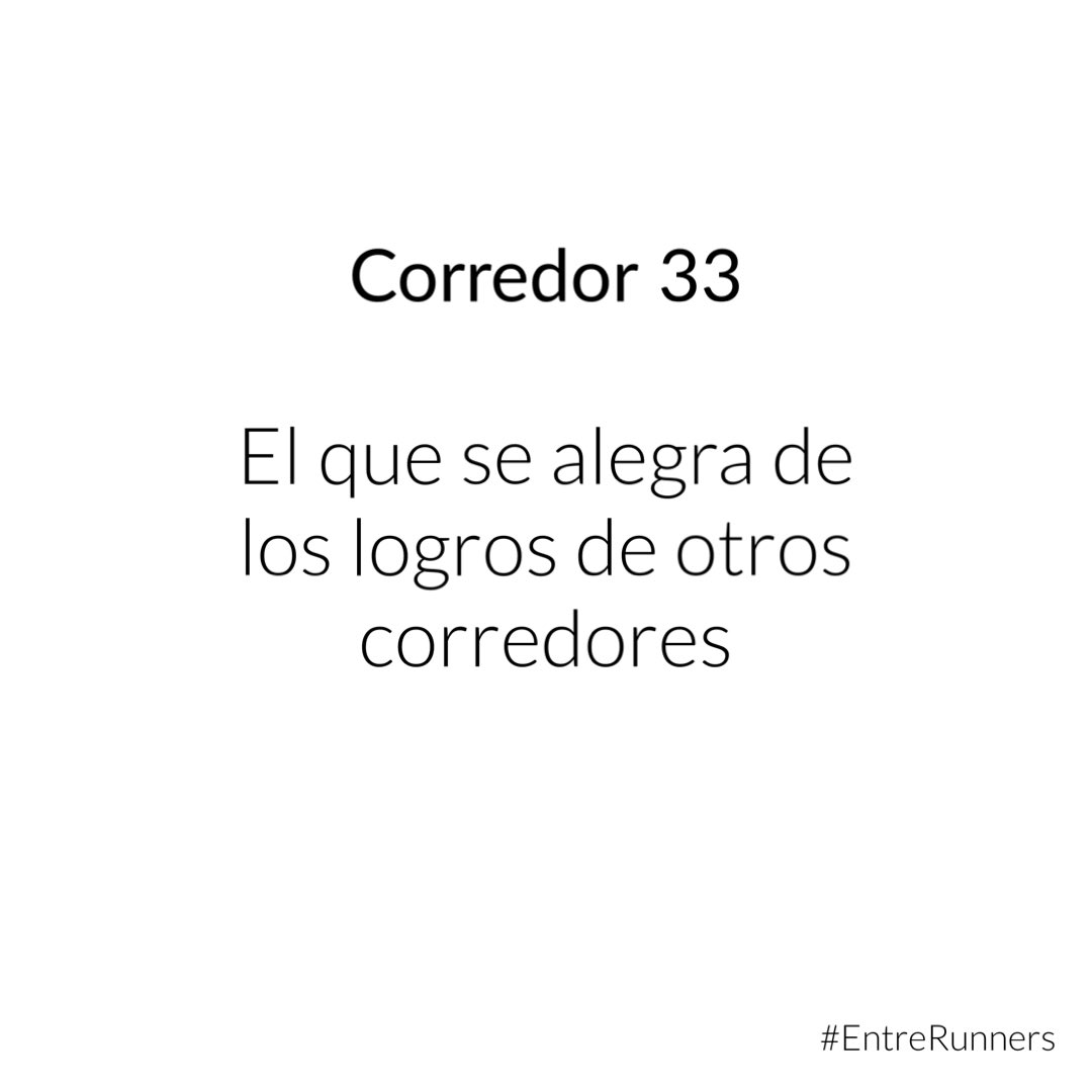 Se alegra y los celebra como si fueran propios. 🙂 #EntreRunners #Corredor #Correr #Run #Runner