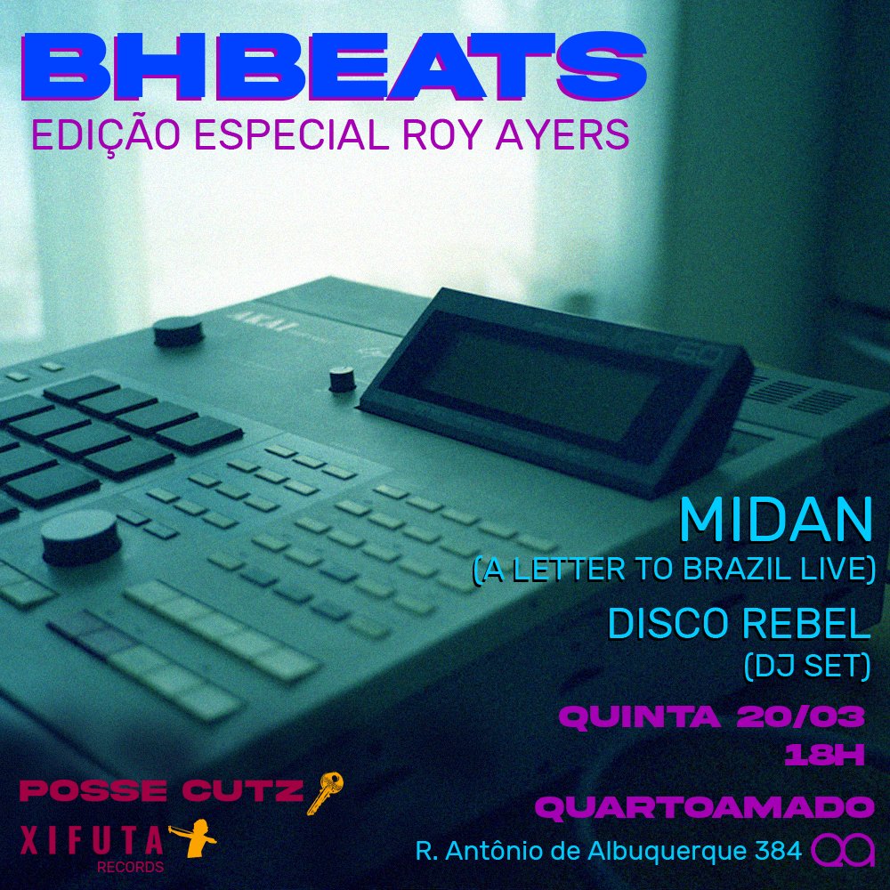 NESSA QUINTA TEM BH BEATS 💯‼️

A Posse Cutz e a Xifuta Records revivem o melhor rolê da cultura beatmaker belorizontina, nessa quinta no Quartoamado. Confira as regras e cole com seu beat! 

 ☯️📡🎛️