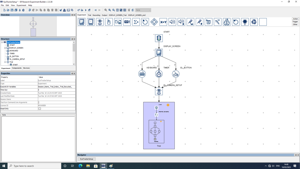 RobPytech's tweet image. Spending an afternoon with the #eyelink builder view.
#eyetracking #eyelink1000 #Experimenting