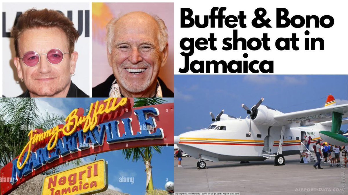 A Great Big Jamaica Mistaica!

In 1996, Jamaican authorities mistakenly believed Buffett’s plane, Hemisphere Dancer, was smuggling drugs and opened fire on it. 

On board with Buffett? U2’s Bono and Buffett’s wife and kids. Thankfully, no one was injured, and Buffett later wrote