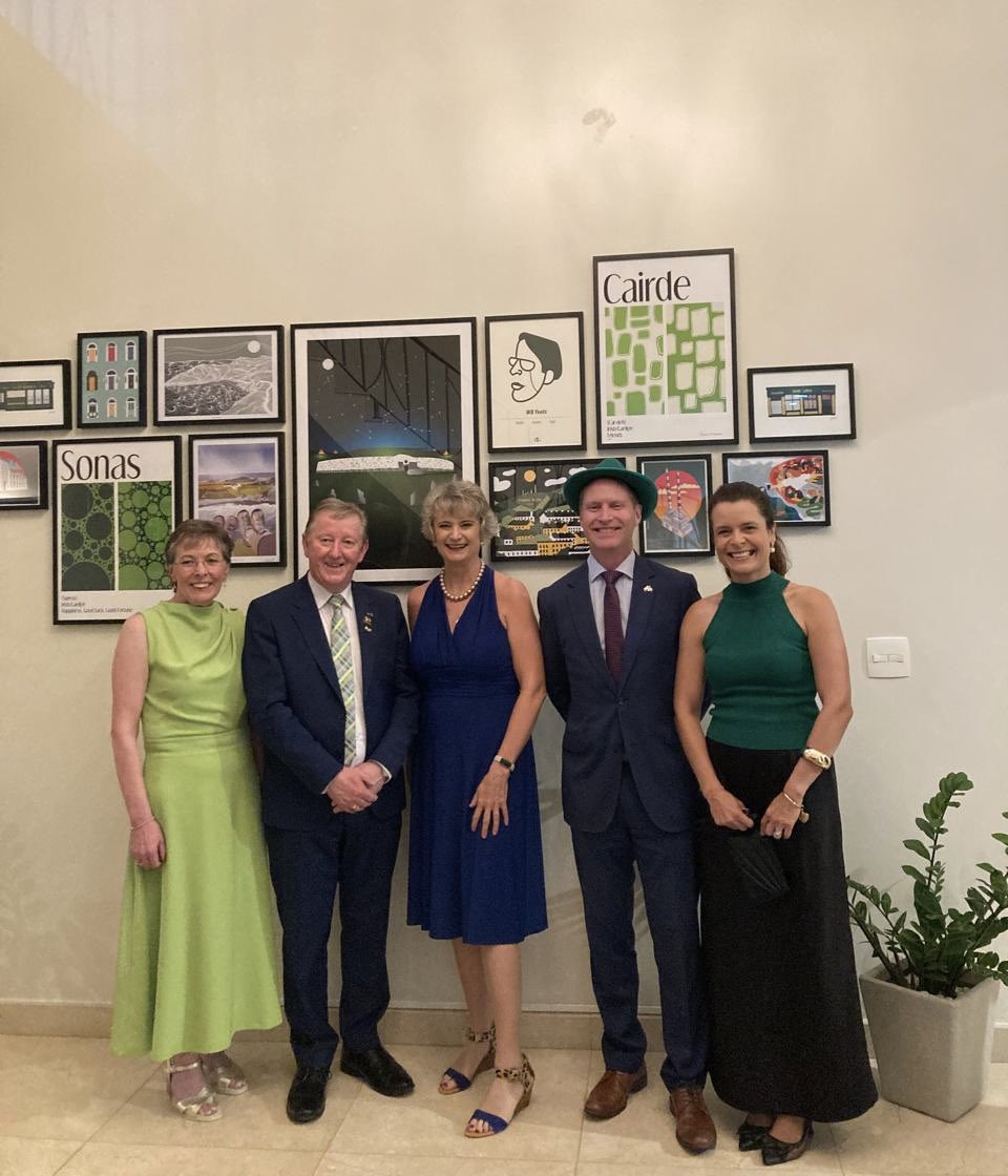 Como descendente de irlandês, foi uma alegria participar da celebração do Dia de São Patrício, organizada pela <a href="/irlandanobrasil/">Ireland in Brazil</a> 
A 🇳🇿 tem um relacionamento próximo e amigável com a 🇮🇪– com profundos laços pessoais e culturais.