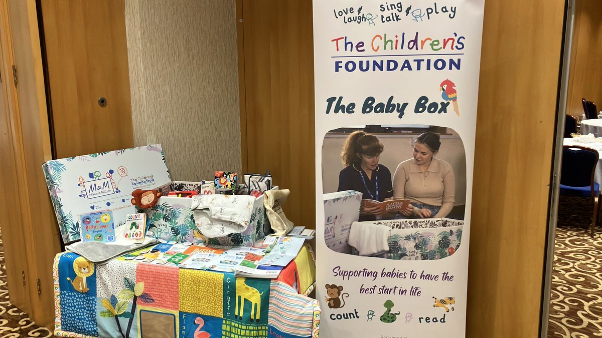 We're all set up for the RISE Early Years Conference at Gosforth Park Hotel this morning!

Come and say hi if you're coming along 👋

#earlyyears #1001criticaldays #BabyBox #NorthEastEngland