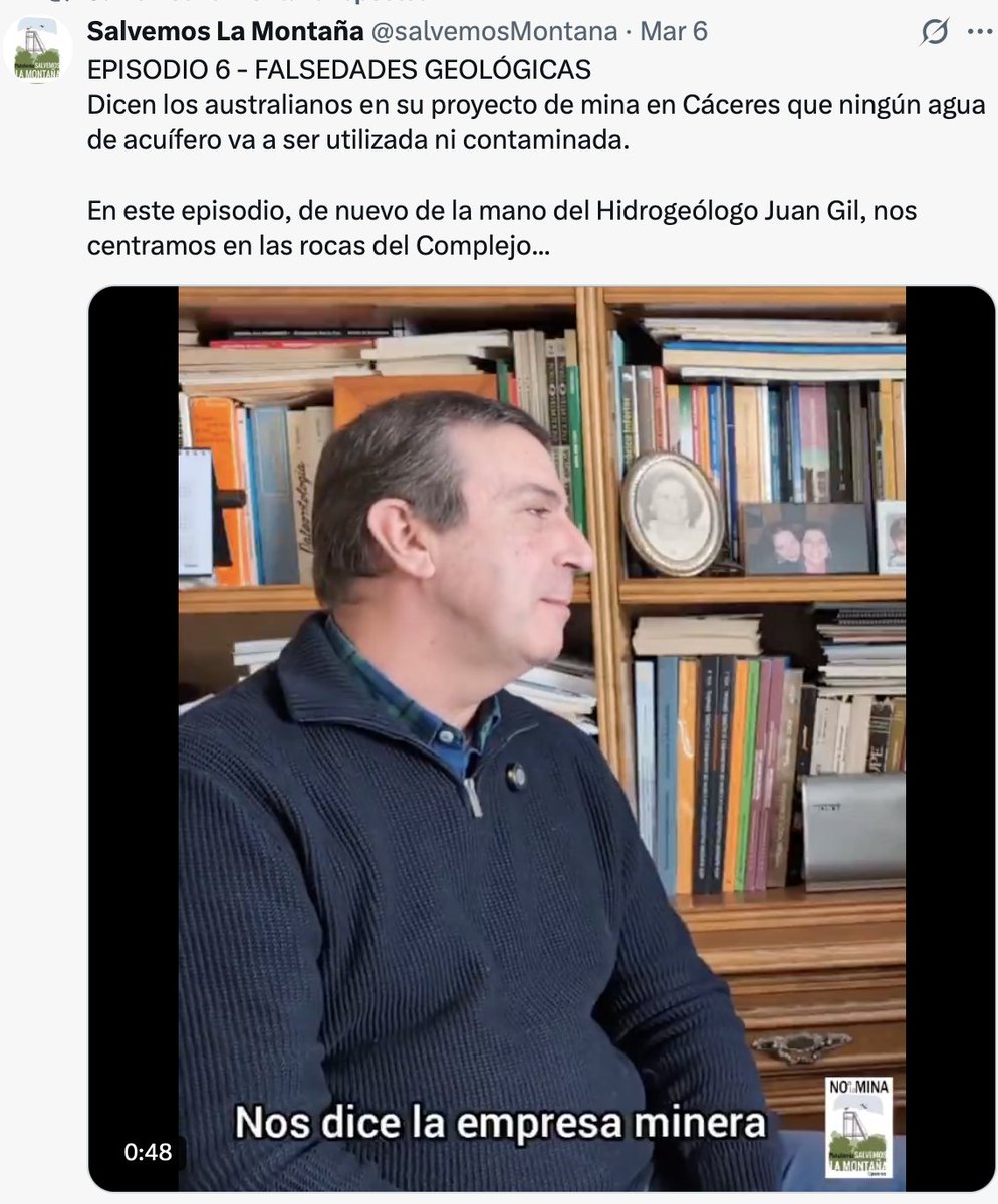 Bauercastuo's tweet photo. ¿Este es el hidrogeológo que luego no se atreve a debatir en público? ¿O es un primo suyo? Solo por saberlo, @salvemosMontana https://t.co/Kc15BkQbZn