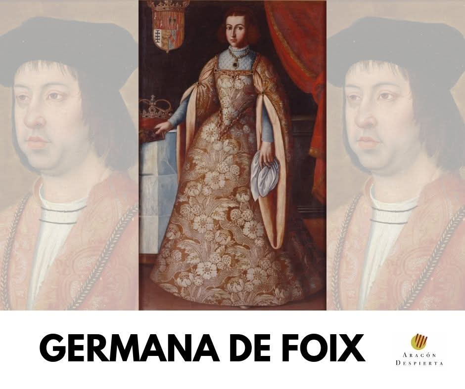 AragonDespierta's tweet photo. 🙂🙂 Un día como hoy de 1506 contraen matrimonio Fernando II de #Aragón (El Católico) y #Germana de Foix. Fernando era viudo de Isabel y era bastante más mayor q Germana (53 él y 18 ella), quien se convirtió en Reina consorte d Aragón durante diez años, hasta la muerte del Rey. https://t.co/PIsY8sQDLa