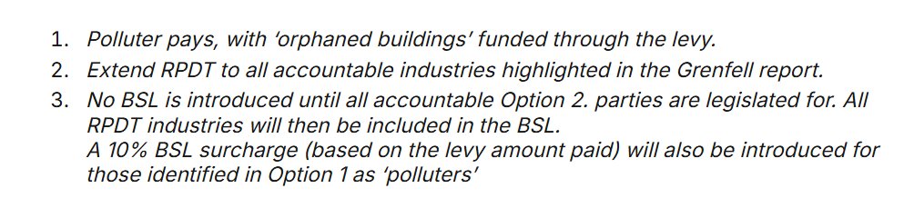 Rico Woj (@shortthought) on Twitter photo Building Safety Levy is a tax on growth & SMEs; <a href="/10DowningStreet/">UK Prime Minister</a> must reform it & NFB propose an accountability hierarchy, with polluters paying the most.
This would raise remediation funds more quickly to help leaseholders & be more proportionate!
<a href="/hmtreasury/">HM Treasury</a> <a href="/RachelReevesMP/">Rachel Reeves</a> Building Safety Levy is a tax on growth & SMEs; <a href="/10DowningStreet/">UK Prime Minister</a> must reform it & NFB propose an accountability hierarchy, with polluters paying the most.
This would raise remediation funds more quickly to help leaseholders & be more proportionate!
<a href="/hmtreasury/">HM Treasury</a> <a href="/RachelReevesMP/">Rachel Reeves</a>