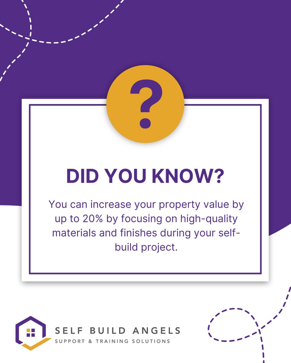 selfbuildangels's tweet photo. Investing in high-quality, durable materials for your self-build can increase its market value by up to 20%! 🏠💰 Prioritise materials like natural stone, real wood &amp; high-end fixtures to ensure long-term performance &amp; energy efficiency.

Get expert advice today! 📩 https://t.co/oHvwlfBHob