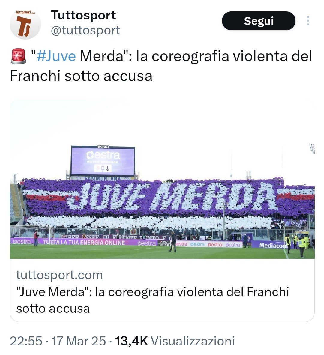 DucaAndrea85's tweet photo. Il derby delle coreografie: 🥰🥰🥰🤩🤩🤩🤣🤣🤣😇😇😇😍😍😍😂😂😂

La coreografia violenta: 😡😡😡🤢🤢🤢😱😱😱🤯🤯🤯👿👿👿🤬🤬🤬 https://t.co/9Z83N6DU9r