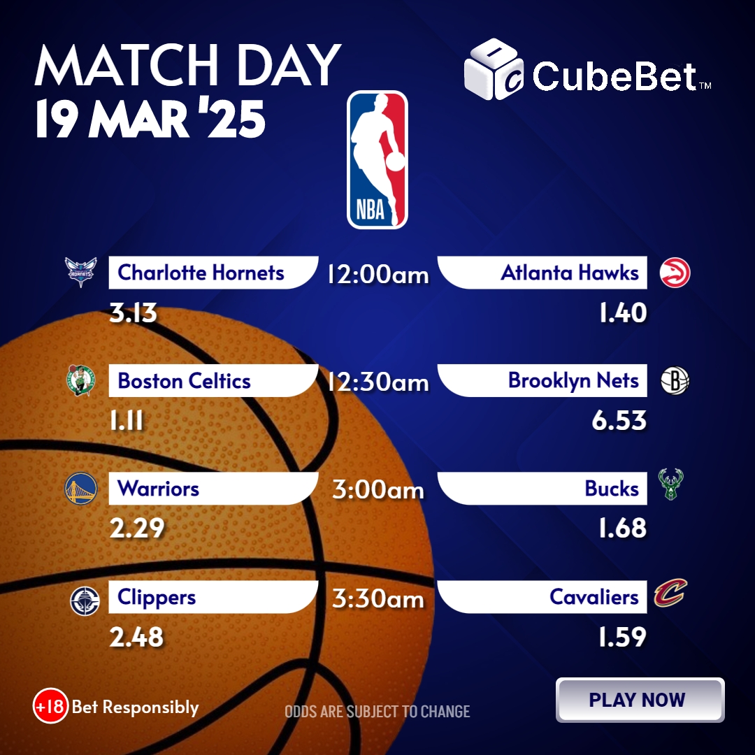 cubebetng's tweet photo. Bet big, win bigger! Get in on the NBA action and make every game count. ๐๐ฅ
Bet Now โก๏ธ https://t.co/9qGMD82nuG
#NBABettingย #GameOn
#BetWithCubeBet
#WhereWinningWorks https://t.co/mTVaZIdRRY