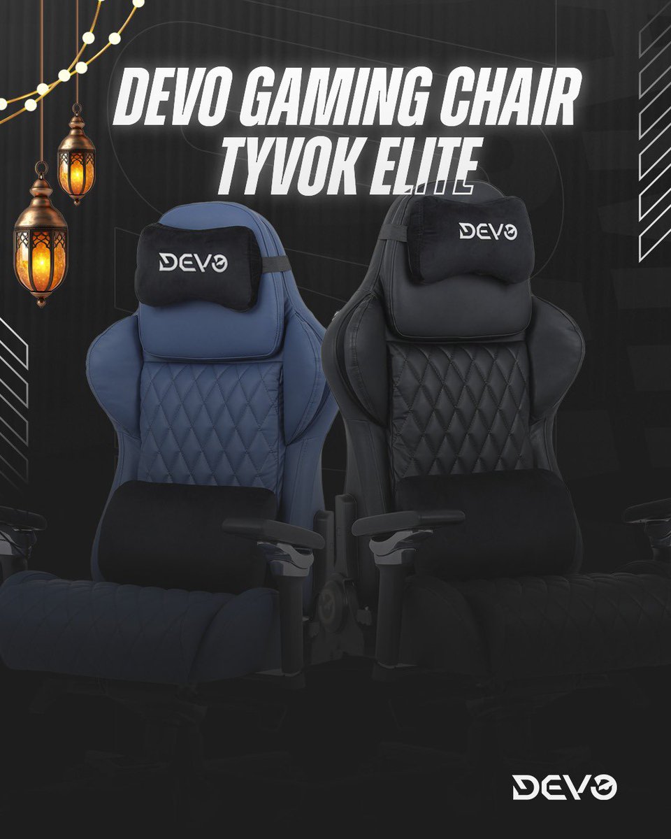 Devo_ME's tweet image. 🔥 اكتشف الآن كرسي ديفو  Tyvok Elite الأسود والأزرق الجديد! تصميم احترافي راحة متكاملة وأداء لا يقاوم. 🕹️🌟

#devogaming #devo_me #chair