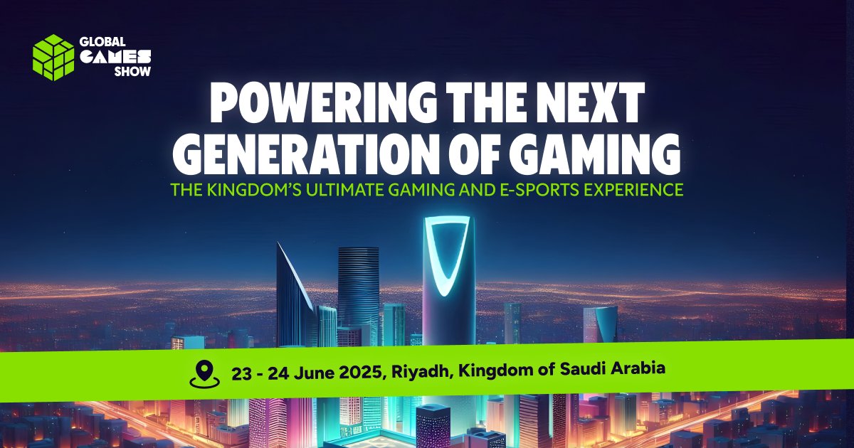 [MEDIA PARTNER]
🚀 Powering the Next Generation of Gaming!

The Kingdom’s Ultimate Gaming &amp; Esports Experience is coming to Riyadh!
Gaming is more than just entertainment—it’s an industry, an economy, a culture.
And this is where the future is built.
📅 June 23-24, 2025 | Riyadh