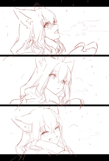 The sketch for this ❄️ 