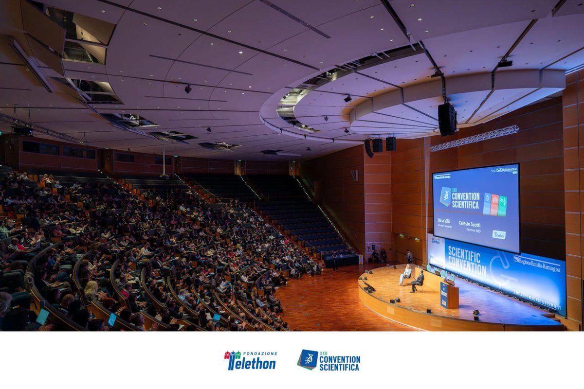 Fondazione Telethon (@fondaz_telethon) on Twitter photo 1000 persone a Rimini per la XXII Convention Scientifica di Fondazione Telethon. Più di 500 ricercatori finanziati si confrontano sulle malattie genetiche rare per collaborazioni e fare passi avanti nella ricerca
Grazie a <a href="/RegioneER/">Regione Emilia-Romagna</a> <a href="/turismoER/">inEmiliaRomagna</a>
#ConventionFondazioneTelethon 1000 persone a Rimini per la XXII Convention Scientifica di Fondazione Telethon. Più di 500 ricercatori finanziati si confrontano sulle malattie genetiche rare per collaborazioni e fare passi avanti nella ricerca
Grazie a <a href="/RegioneER/">Regione Emilia-Romagna</a> <a href="/turismoER/">inEmiliaRomagna</a>
#ConventionFondazioneTelethon