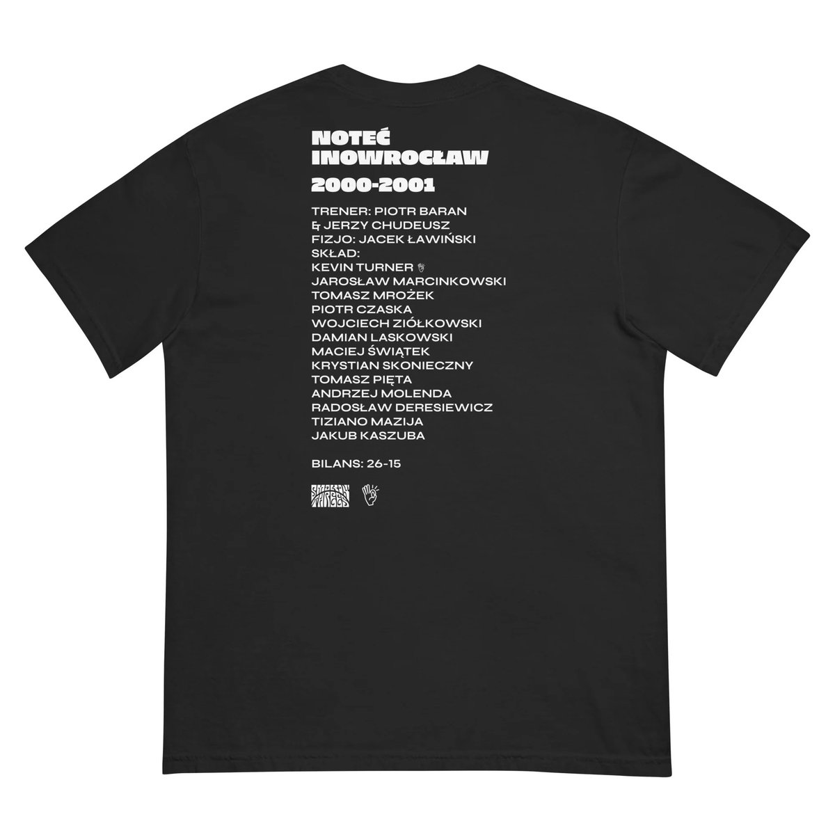 Boom 💣

Razem z <a href="/ksk_notec/">KSK Qemetica Noteć Inowrocław</a> przygotowaliśmy retro merch upamiętniający inowrocławskich superbohaterów 💪 

4 dedykowane projekty,dla 4 historycznych sezonów. 

To o tych,którzy przywracali Inowrocław na koszykarską mapę Polski. Pamiętajmy!
#1LKosz 
Więcej: smokinthrees.com