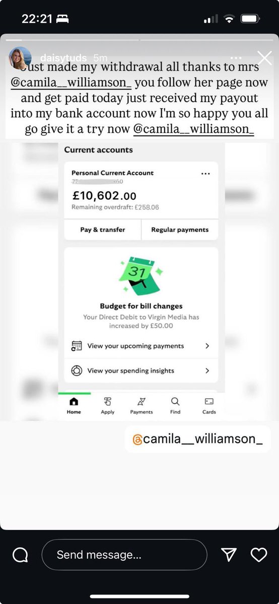 DaisyTudball's tweet photo. Hey @instagram my account was hacked >24 hours ago and still no sign of support from you despite being reported innumerable times by myself and friends. Please can you help - this is an active bitcoin scam trying to seduce my followers :( https://t.co/a3EWWmIuUS
