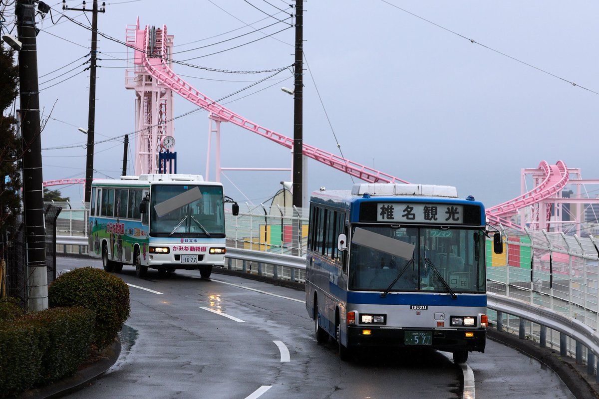 no_step_bus's tweet photo. 2025/3/16
椎名観光バス 
水戸200か577
P-LR312J

先日の貸切にお誘いいただき参加させていただきました。椎名観光バス様、主催の方、参加者の皆様お疲れ様でした。
 #PｰLR577号車で行く日立周回の旅 https://t.co/e1geBK8OzL