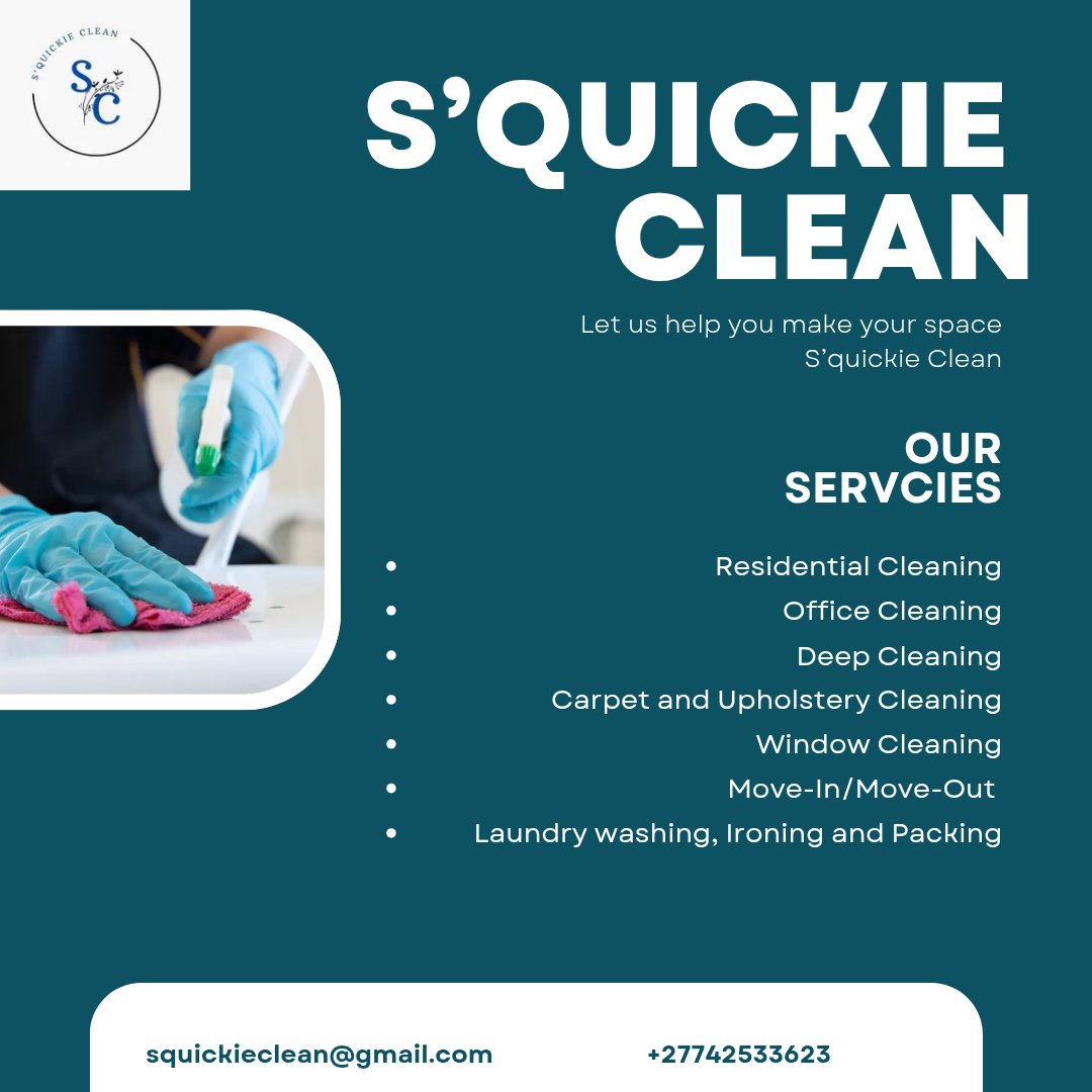 Are you looking for an affordable cleaning service? Look no further. Here is a plug. S'Quickie Clean provides almost all cleaning services at an affordable price.

#TheWhiteLotus #BusinessGrowth #Tommavi #viral #AshDres