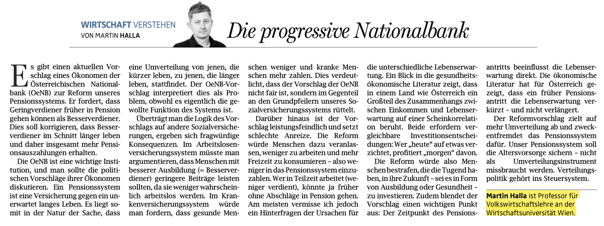 HallaMartin's tweet photo. Replik zur Forderung der progressive Staffelung im Pensionssystem (CC: @oenb) https://t.co/eX4jjVFjzR