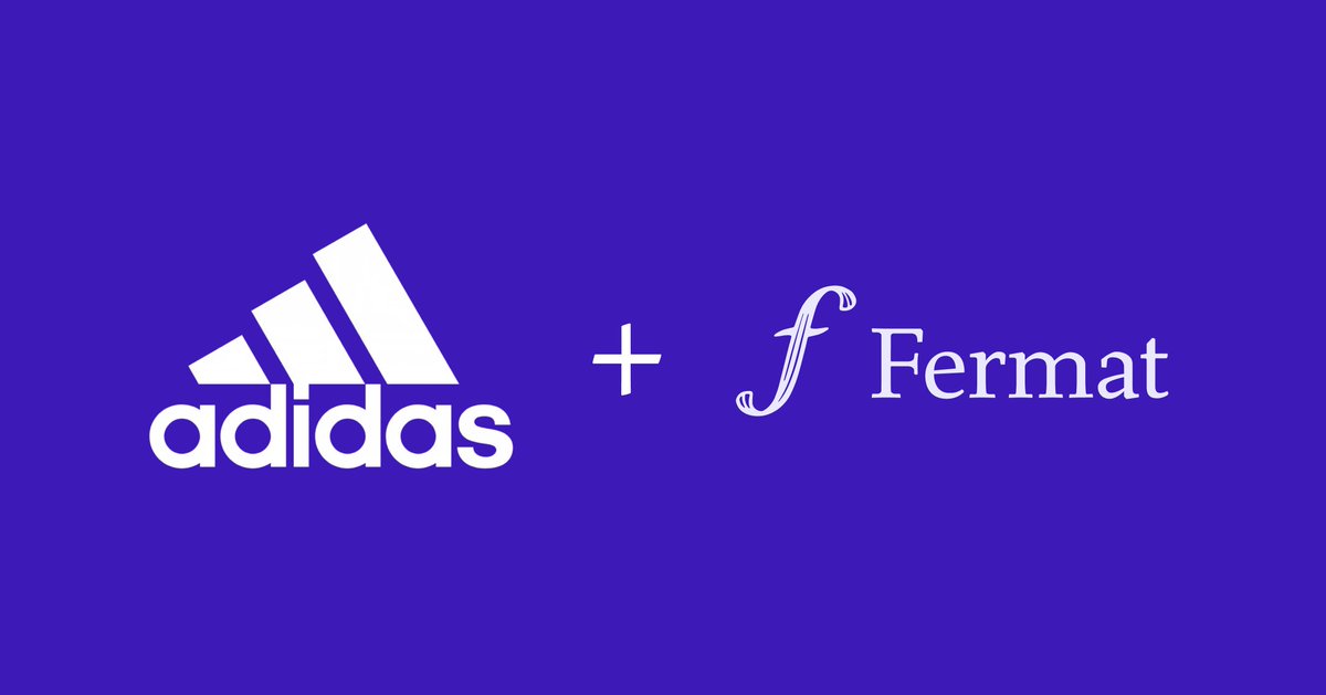 Today, Fermat kick-off with <a href="/adidas/">adidas</a> !

Super happy to be working with such a legendary brand and proud of the <a href="/fermat_app/">Fermat (⨍)</a> team