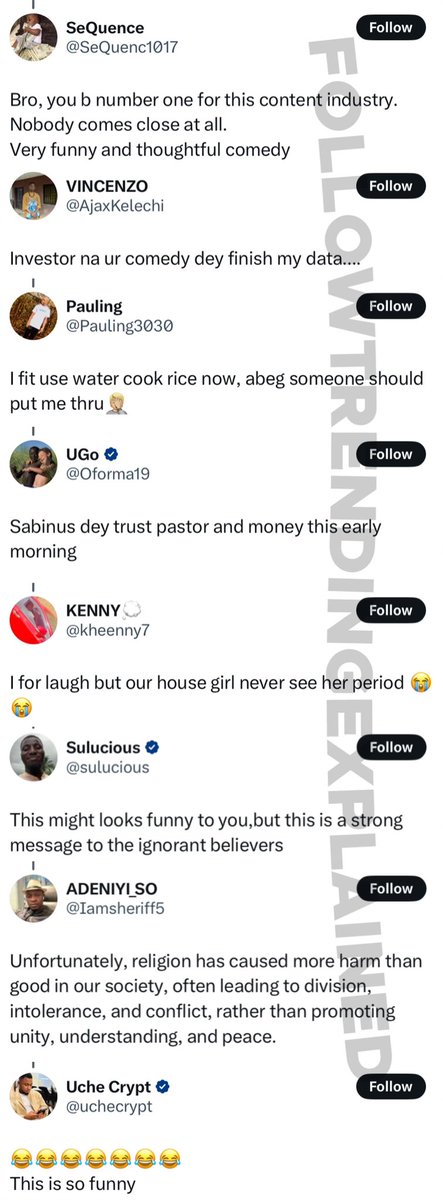 TrendingEx's tweet image. Sabinus is trending because of he released a new hilarious? skit this morning, after two weeks of absence.

In this skit, he won a contract, his pastor saw a revelation and advised him to stay indoors.

He did..
